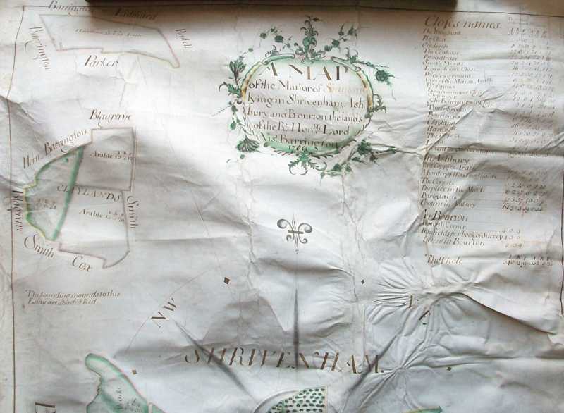 A closer view of the northern part of the map