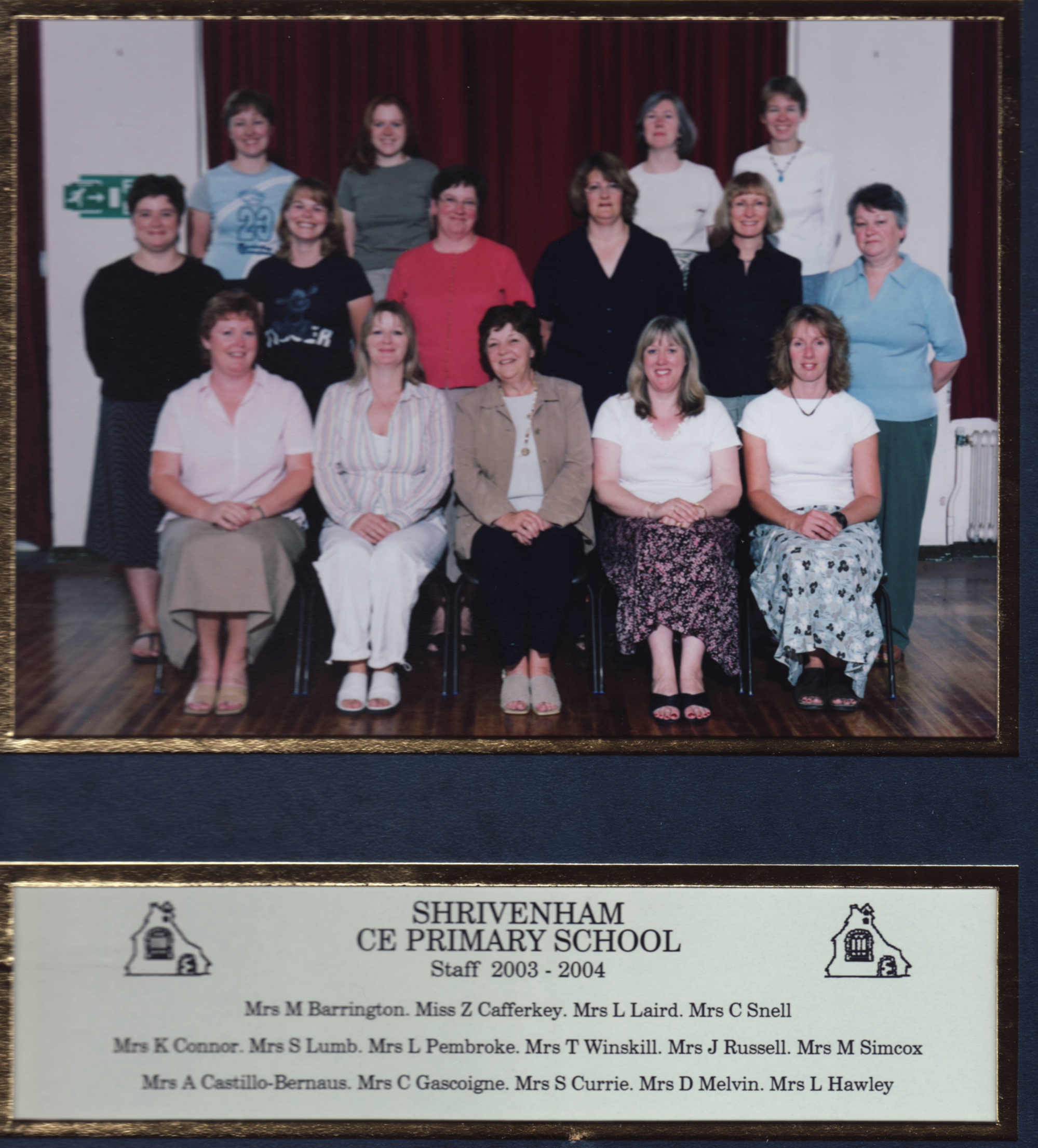 School staff of 2003 - 4