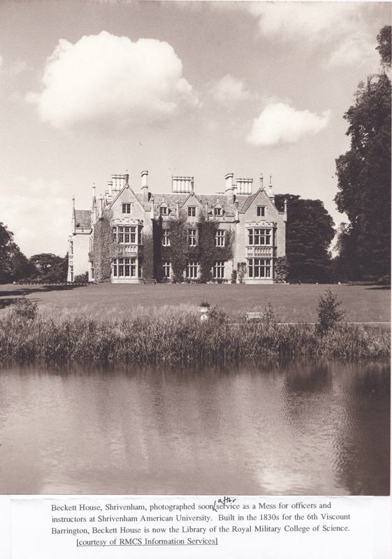 View from across the lake in the 1940s