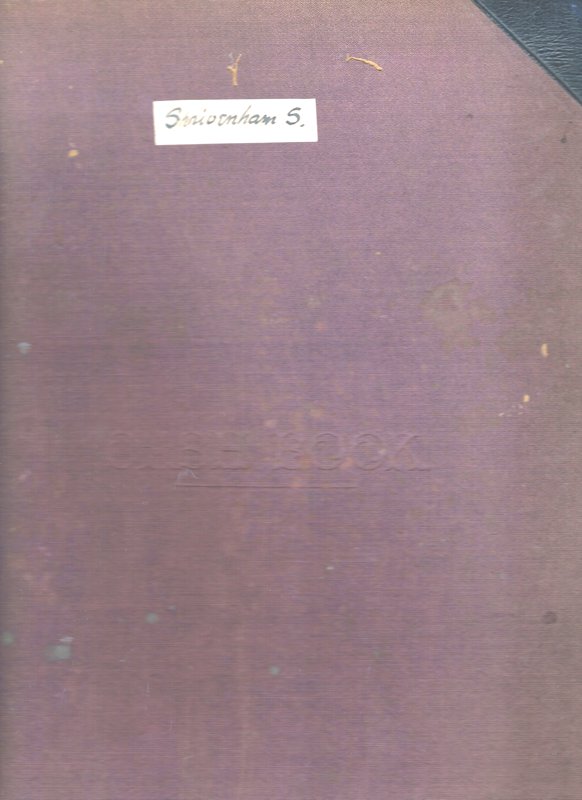 The front cover of the cash book