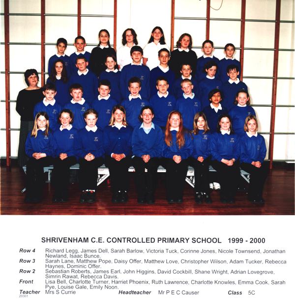 Shrivenham School Class 5C from the year 2000