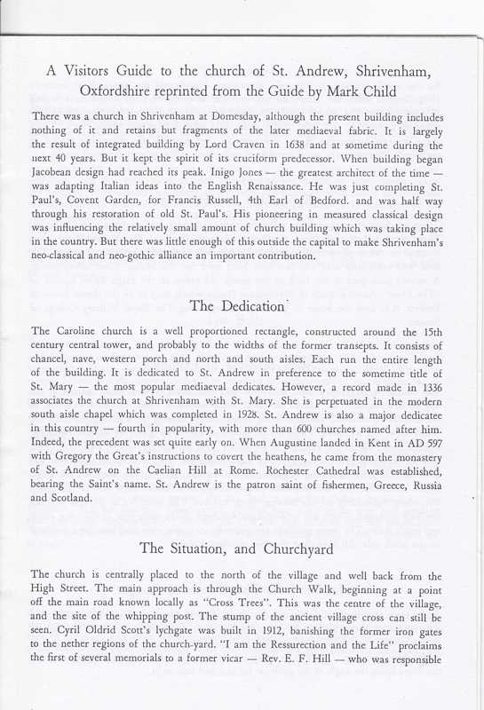 The first page of the re-printed booklet