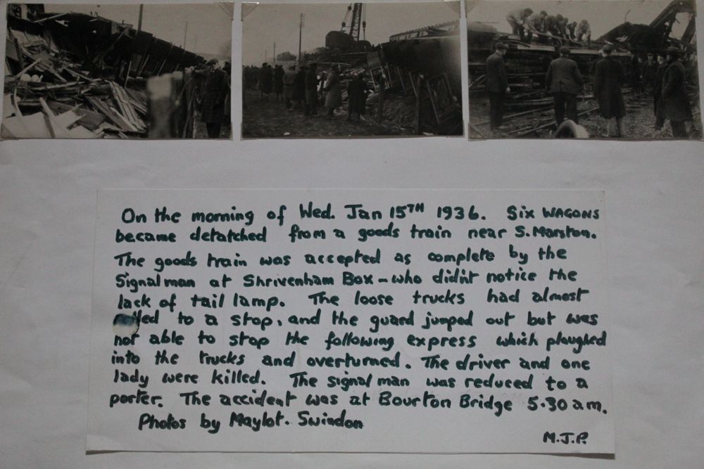 Railway Crash Accident, at Bourton Bridge at 05:30 am on 15th January 1936