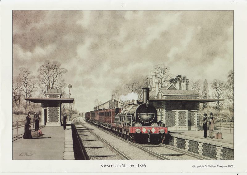 Shrivenham Station circa 1865