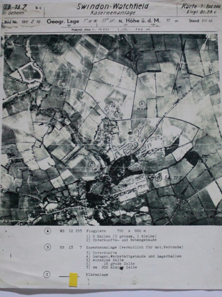 Aerial photo of Watchfield & Shrivenham