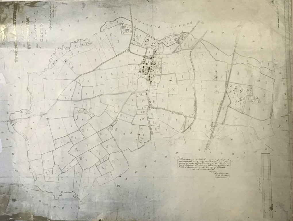 The copy of the Tithe Map of 1844