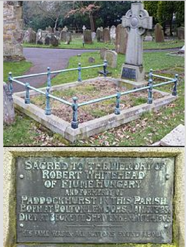 Robert Whitehead's grave