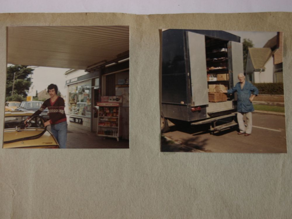 Shrivenham petrol station and grocery delivery in 1978