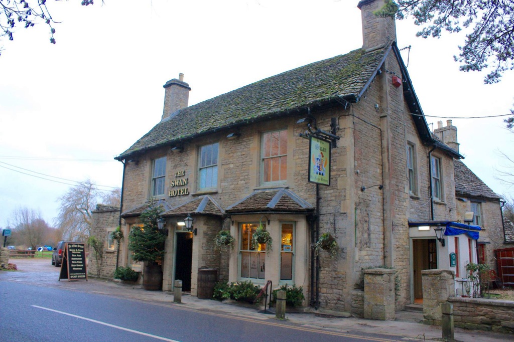 The front of the Swan Hotel added in 1873. Photo from Website