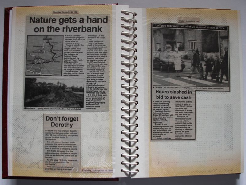 Shrivenham Newspaper clips July 1995 - July 1998