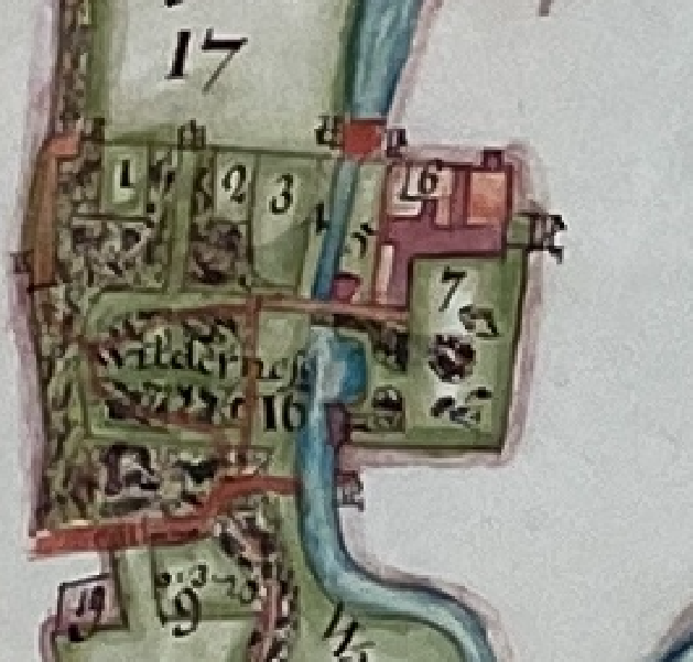 The Rosary is shown on this Estate Map of 1771