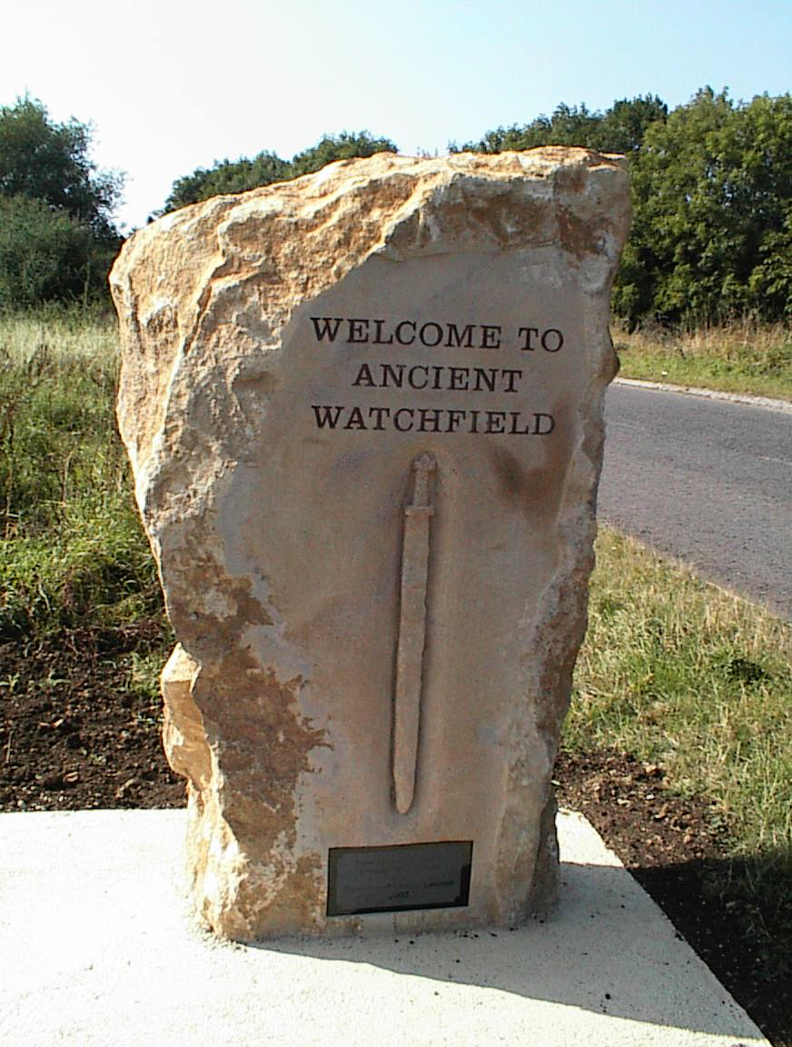 Welcome to ancient Watchfield stone & front cover picture 