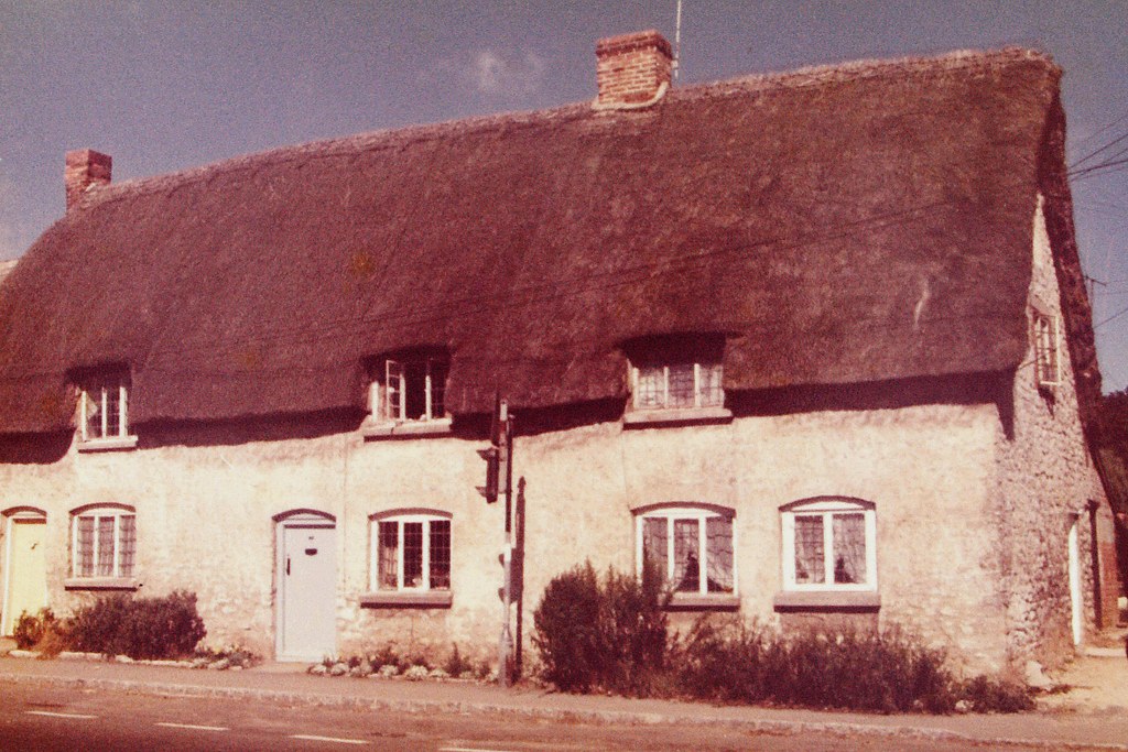 Cottages in the High Street on the north side 