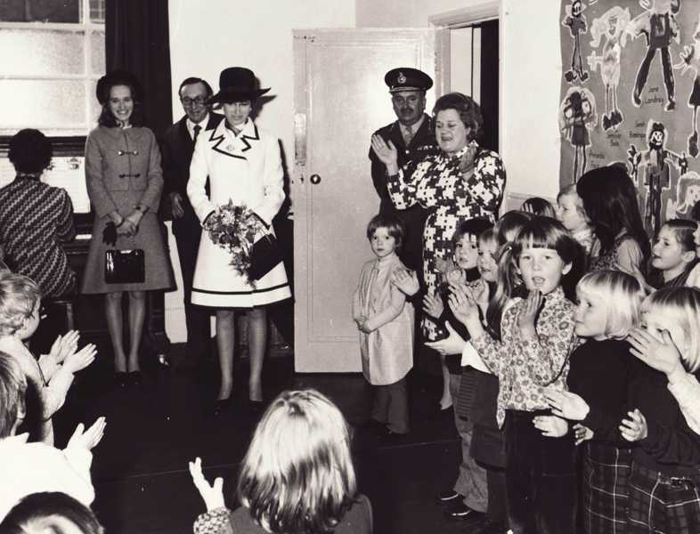 Princess Anne with the children