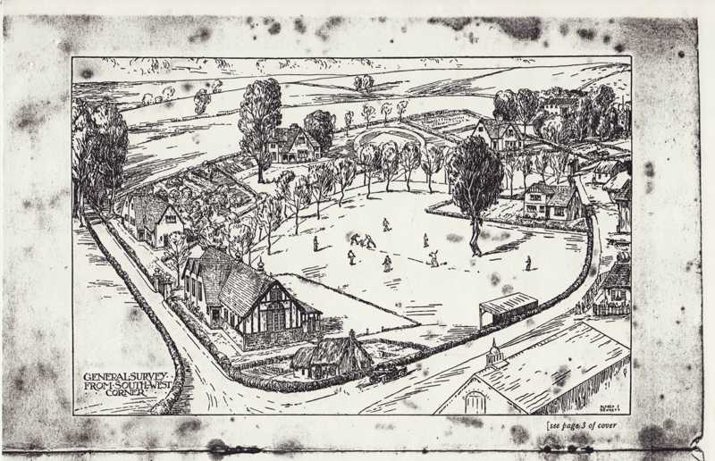 Drawing of the proposed new Recreation ground