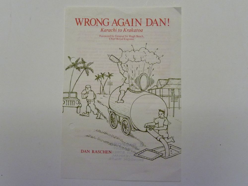Flyer for book Wrong Again Dan - autobiography by Dan Raschen