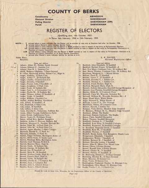 The first page of the listing