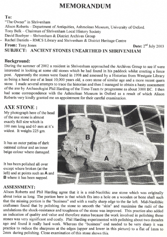 Assessment of Stones Page 1