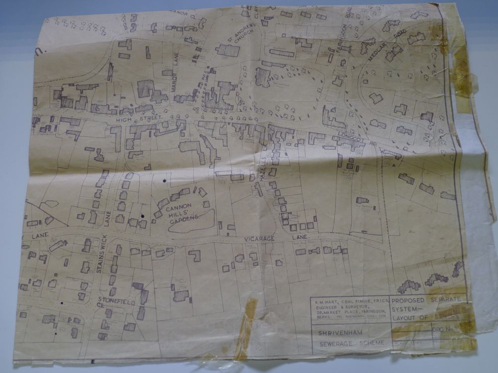 Map proposed Sewer 1960