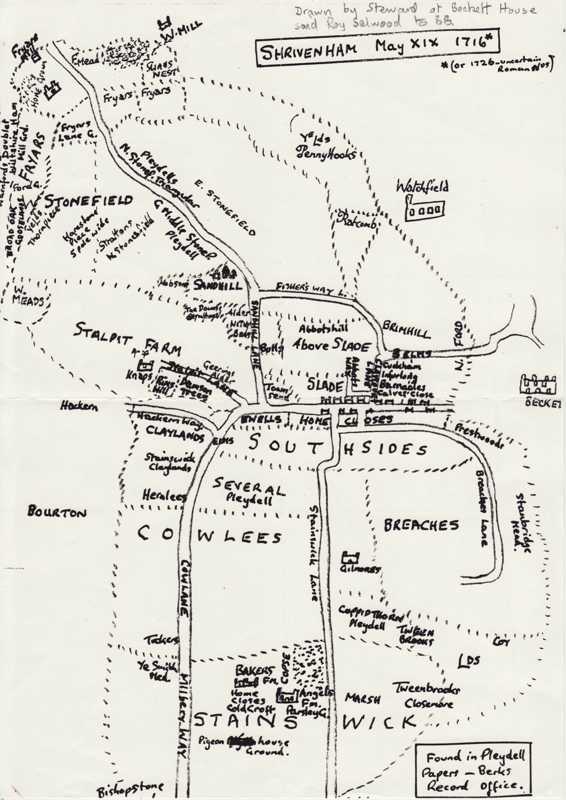 Early map of Shrivenham