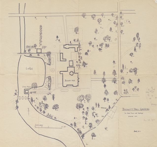 A map of the park dated 1952