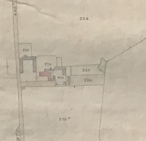 Cowleaze Farm as drawn on the Barrington Estate Map of 1866 from the SHS Archive